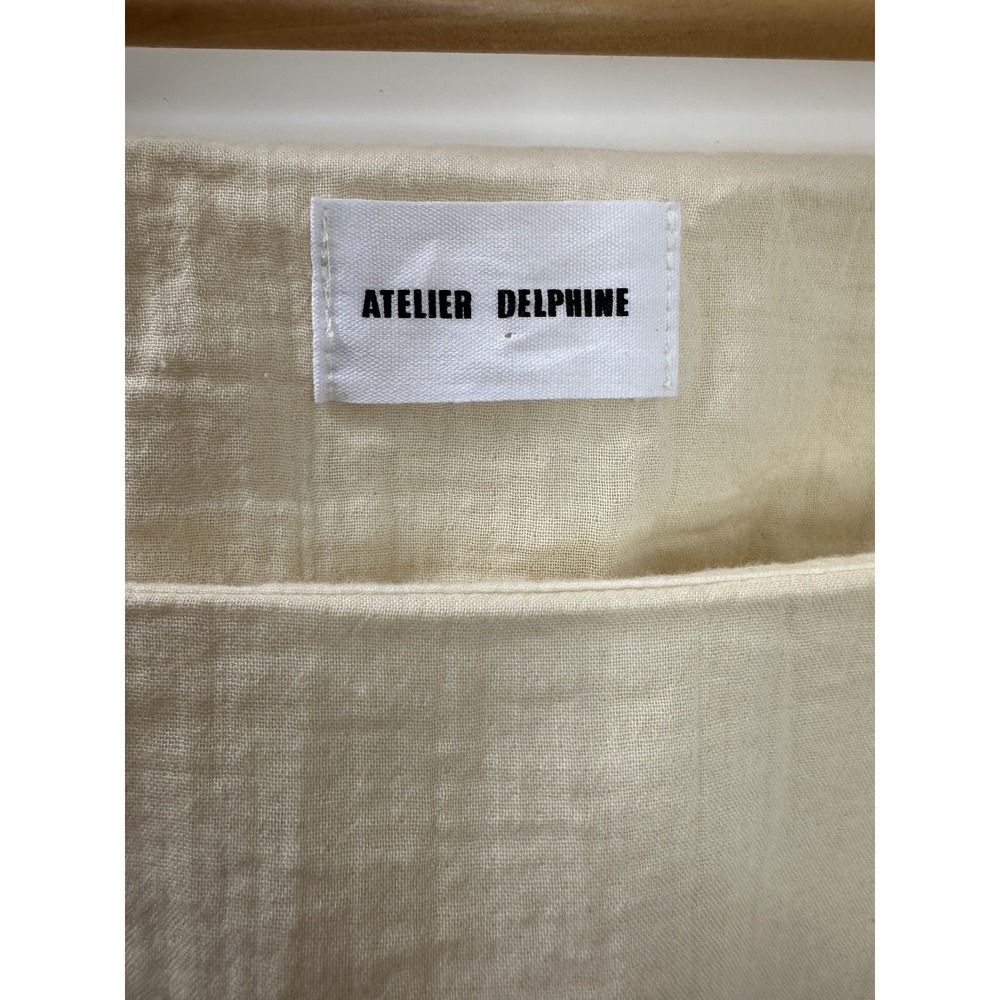 Atelier Delphine Block Top in Crinkle Gauze 100% Cotton USA MADE Kinari Medium - Picture 10 of 16